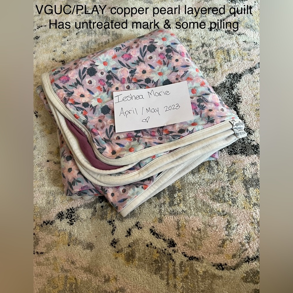 Copper pearl quilt